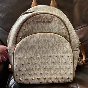 Michael Kors Abbey Medium Studded Backpack